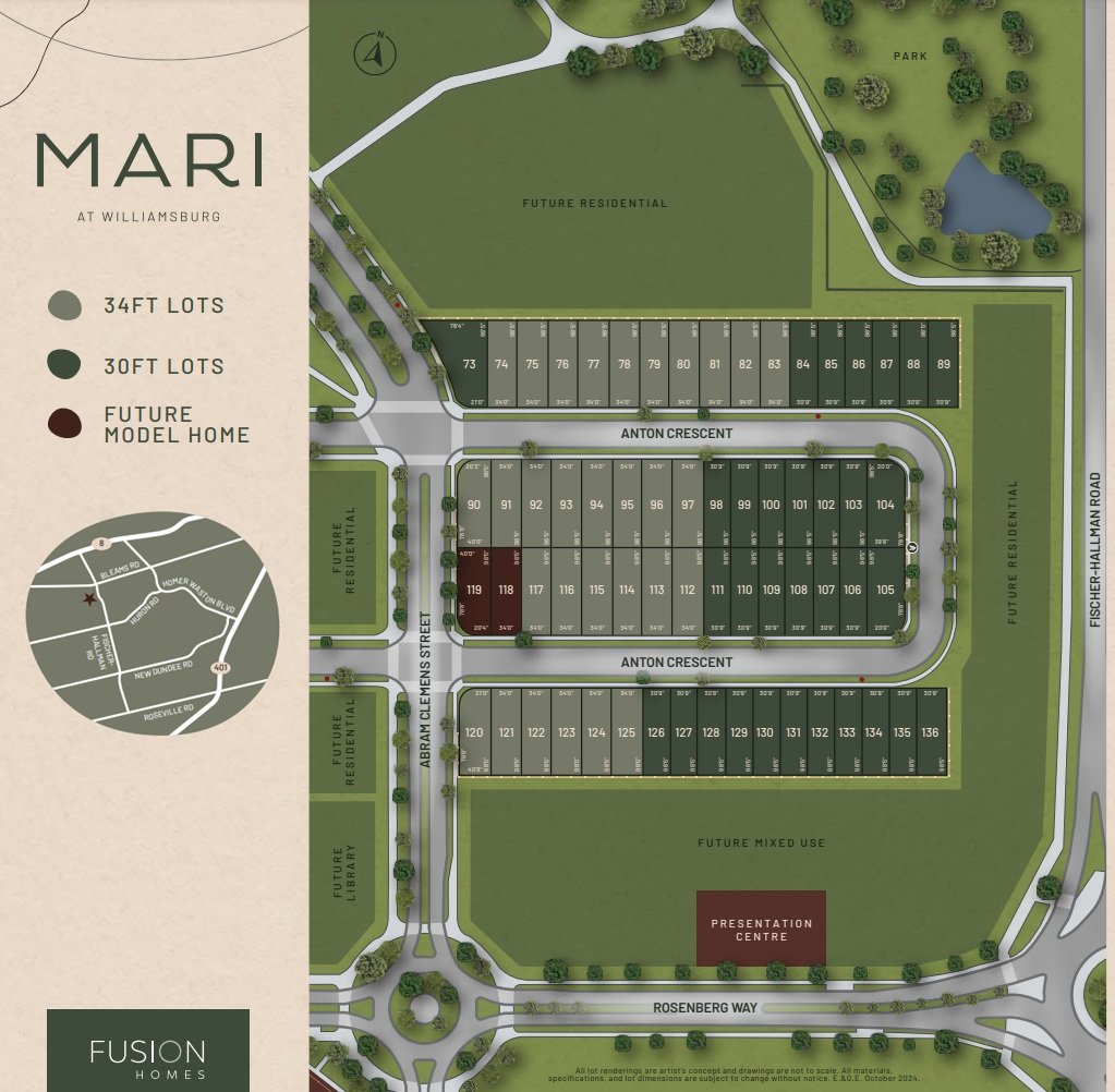 Mari at Williamsburg Site Map